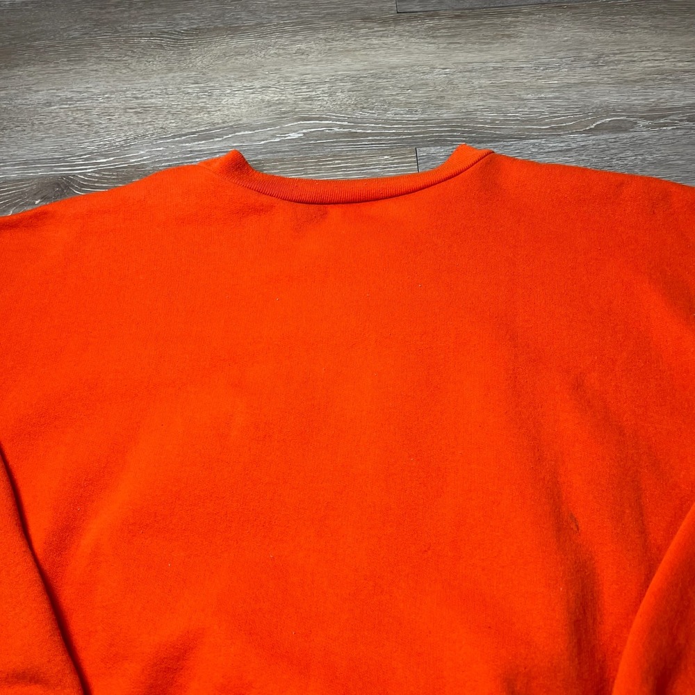 Peanuts Snoopy Sweatshirt Unisex Medium Orange Halloween Joe Cool Graphic 90s - Picture 9 of 10